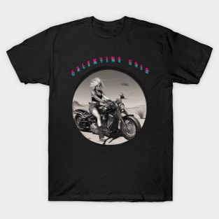 Galentines gal on a motorcycle T-Shirt